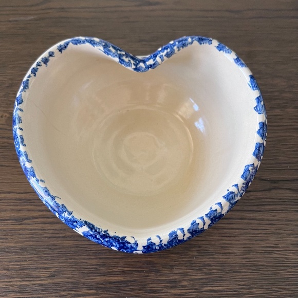 Vintage Marshall Pottery Texas‎ Heart Shaped Bowl Stoneware Rare Find - Picture 7 of 14